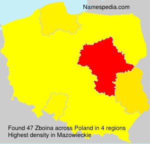 Surname Zboina in Poland