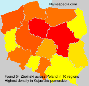 Surname Zboinski in Poland