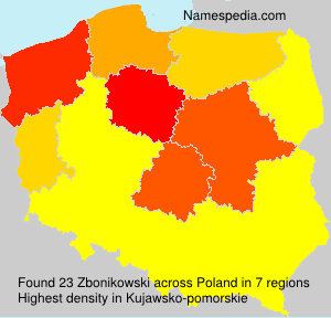 Surname Zbonikowski in Poland Surname Zbonikowski in Poland