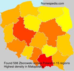 Surname Zborowski in Poland Surname Zborowski in Poland