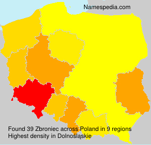 Surname Zbroniec in Poland Surname Zbroniec in Poland