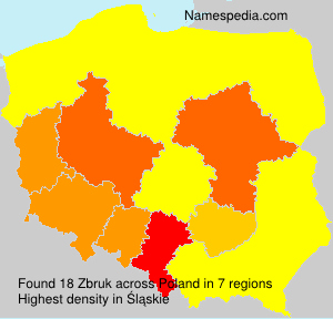 Surname Zbruk in Poland Surname Zbruk in Poland