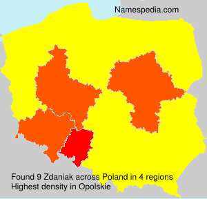 Surname Zdaniak in Poland Surname Zdaniak in Poland