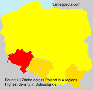 Surname Zdeba in Poland Surname Zdeba in Poland