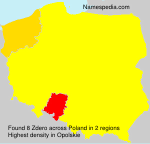 Surname Zdero in Poland Surname Zdero in Poland