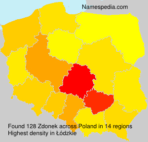 Surname Zdonek in Poland
