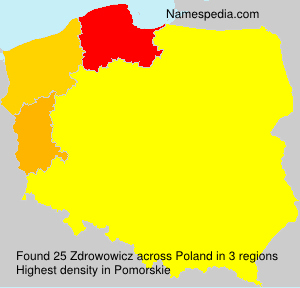 Surname Zdrowowicz in Poland Surname Zdrowowicz in Poland