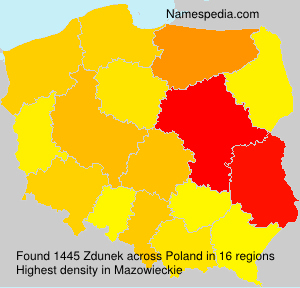 Surname Zdunek in Poland Surname Zdunek in Poland