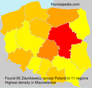 Surname Zdunkiewicz in Poland Surname Zdunkiewicz in Poland