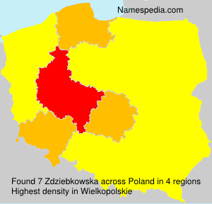 Surname Zdziebkowska in Poland Surname Zdziebkowska in Poland