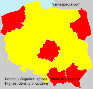 Surname Zegarlicki in Poland Surname Zegarlicki in Poland