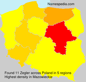 Surname Zegler in Poland Surname Zegler in Poland
