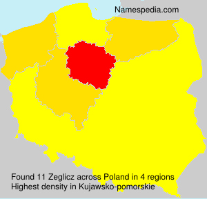 Surname Zeglicz in Poland Surname Zeglicz in Poland