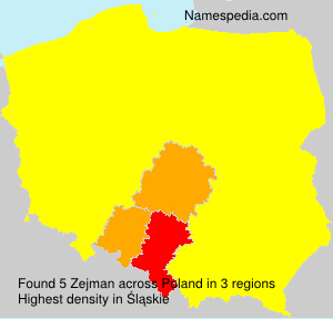 Surname Zejman in Poland Surname Zejman in Poland