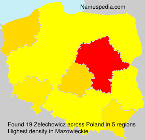 Surname Zelechowicz in Poland Surname Zelechowicz in Poland