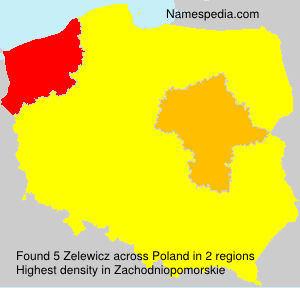 Surname Zelewicz in Poland Surname Zelewicz in Poland