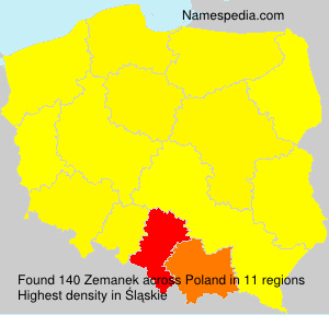Surname Zemanek in Poland Surname Zemanek in Poland