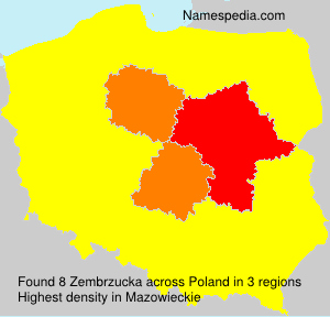 Surname Zembrzucka in Poland Surname Zembrzucka in Poland