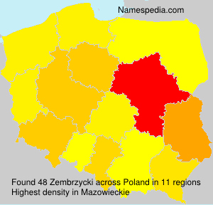 Surname Zembrzycki in Poland Surname Zembrzycki in Poland