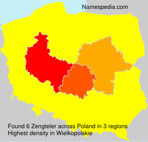 Surname Zengteler in Poland Surname Zengteler in Poland