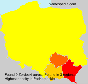 Surname Zerdecki in Poland Surname Zerdecki in Poland