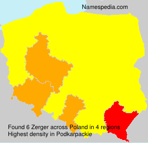 Surname Zerger in Poland Surname Zerger in Poland