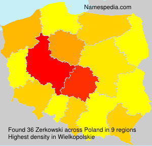 Surname Zerkowski in Poland Surname Zerkowski in Poland