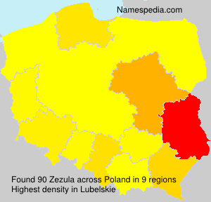 Surname Zezula in Poland Surname Zezula in Poland