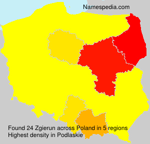 Surname Zgierun in Poland Surname Zgierun in Poland