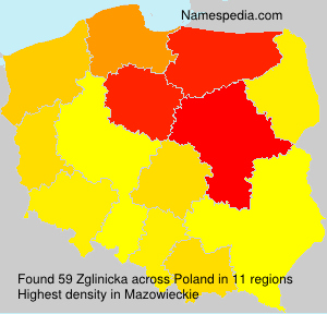 Surname Zglinicka in Poland Surname Zglinicka in Poland