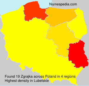 Surname Zgrajka in Poland Surname Zgrajka in Poland
