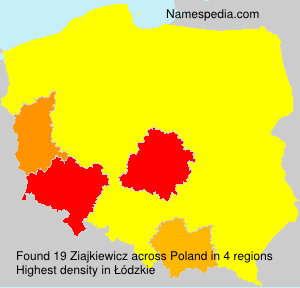Surname Ziajkiewicz in Poland Surname Ziajkiewicz in Poland