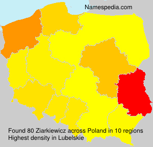 Surname Ziarkiewicz in Poland Surname Ziarkiewicz in Poland