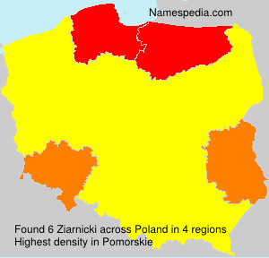 Surname Ziarnicki in Poland Surname Ziarnicki in Poland