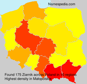 Surname Ziarnik in Poland Surname Ziarnik in Poland