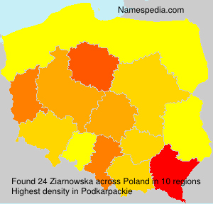 Surname Ziarnowska in Poland Surname Ziarnowska in Poland