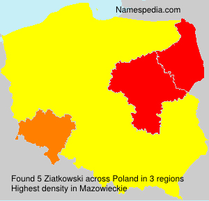 Surname Ziatkowski in Poland Surname Ziatkowski in Poland