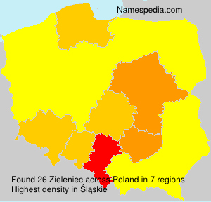 Surname Zieleniec in Poland Surname Zieleniec in Poland