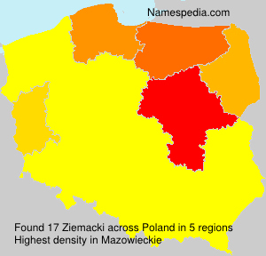 Surname Ziemacki in Poland