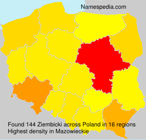 Surname Ziembicki in Poland Surname Ziembicki in Poland
