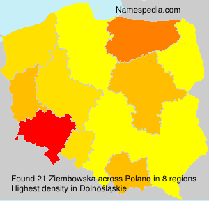 Surname Ziembowska in Poland Surname Ziembowska in Poland