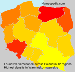 Surname Ziemczonek in Poland Surname Ziemczonek in Poland