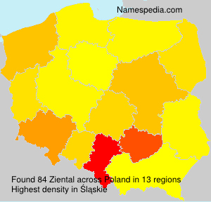 Surname Ziental in Poland Surname Ziental in Poland