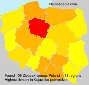 Surname Zietarski in Poland Surname Zietarski in Poland