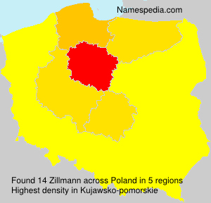 Surname Zillmann in Poland Surname Zillmann in Poland