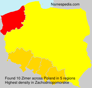 Surname Zimer in Poland Surname Zimer in Poland