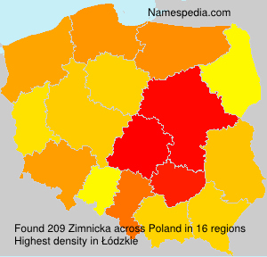 Surname Zimnicka in Poland Surname Zimnicka in Poland