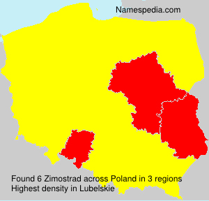 Surname Zimostrad in Poland