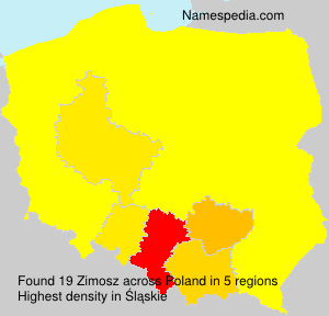 Surname Zimosz in Poland Surname Zimosz in Poland