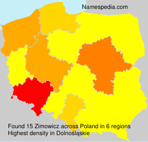 Surname Zimowicz in Poland Surname Zimowicz in Poland